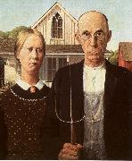 Grant Wood American Gothic Germany oil painting reproduction